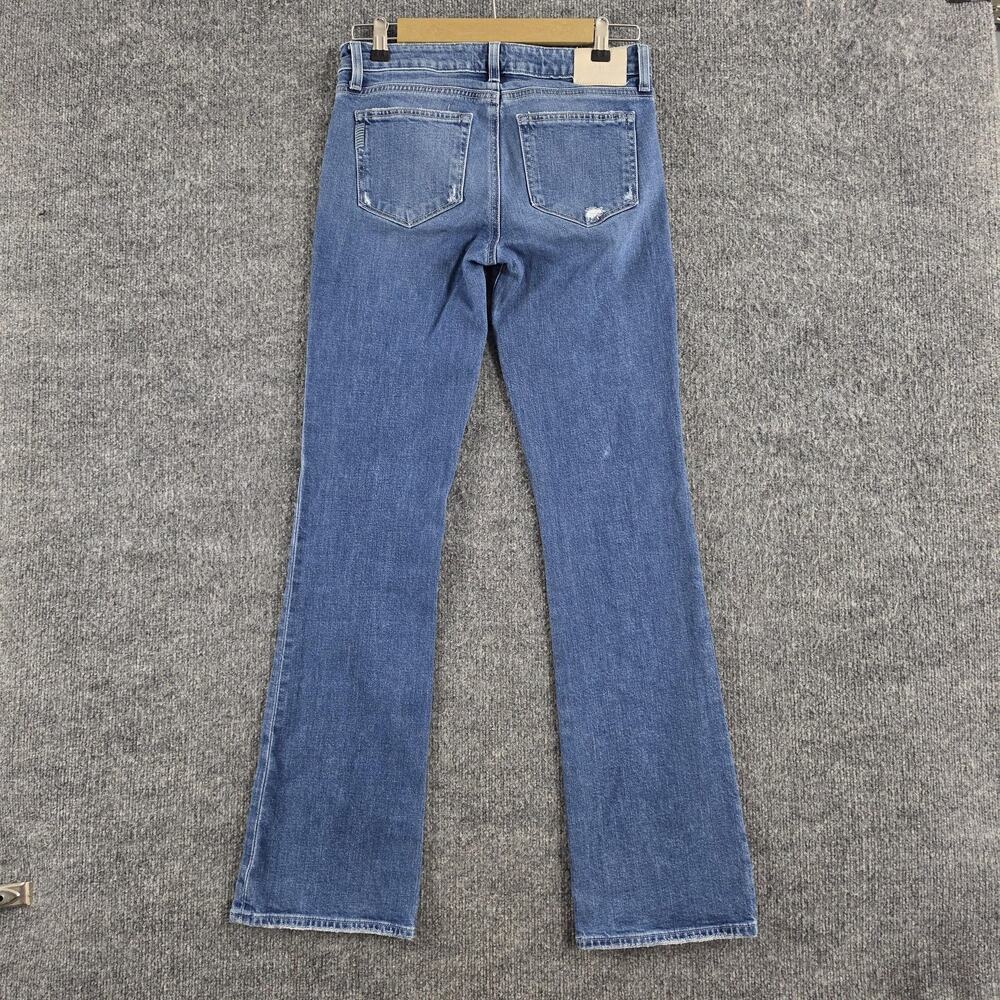 Paige Jeans Womens 27 Sloane Slim Bootcut Medium Wash Blue Denim Casual Stretch - Picture 6 of 16
